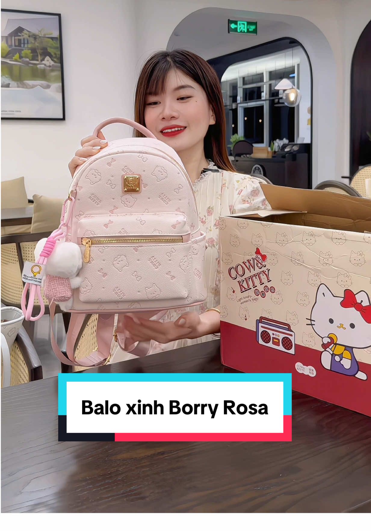 Cow&Kitty - Ba Lô, Thiết Kế Borry Rosa , balo mini xinh cho bạn gái #baloxinh #balomini #balodep #balonu #balohellokitty 