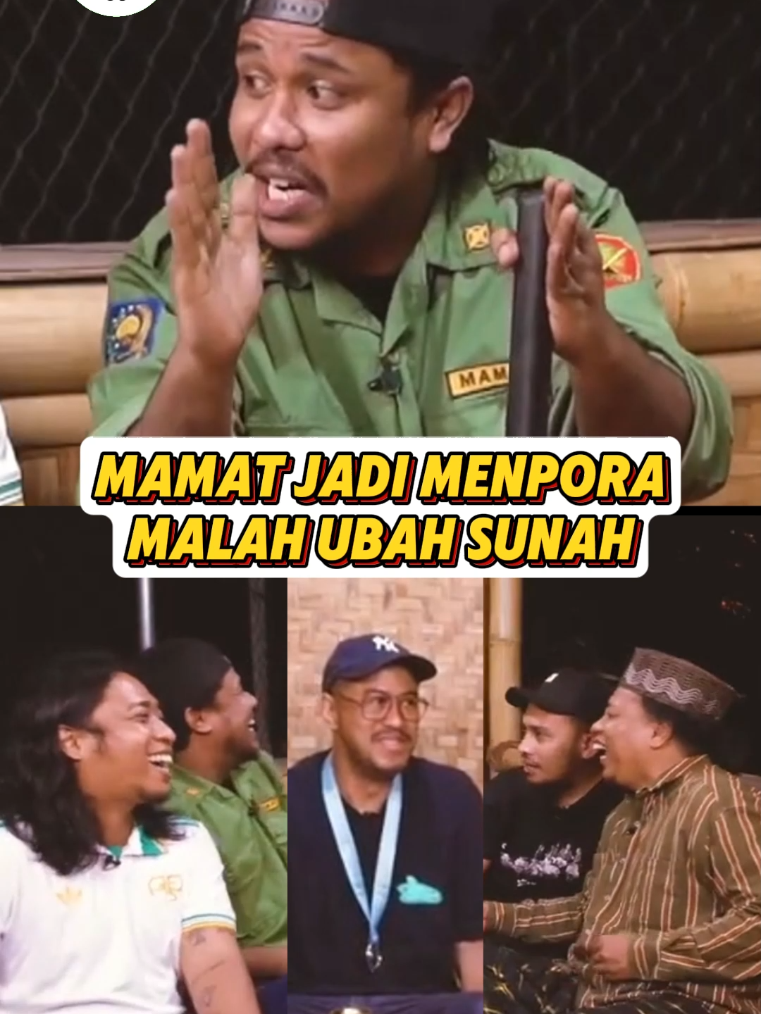 MAMAT JADI MENPORA MALAH UBAH SUNNAH Tonton selengkapnya di YT Tuah Kreasi - Titik Kumpul. Bersama Arie Kriting, Mamat Alkatiri, Abdur Arsyad, Praz Teguh dan Pandji Pragiwaksono. #ketawaitusehat #tuahkreasi #titikkumpul #pandji #pandjipragiwaksono