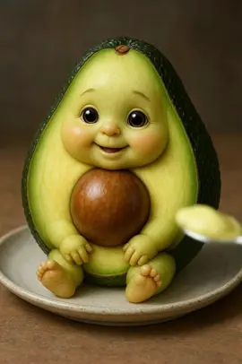 Eat avocado#ai #2025 #baby #Viral #Trend 