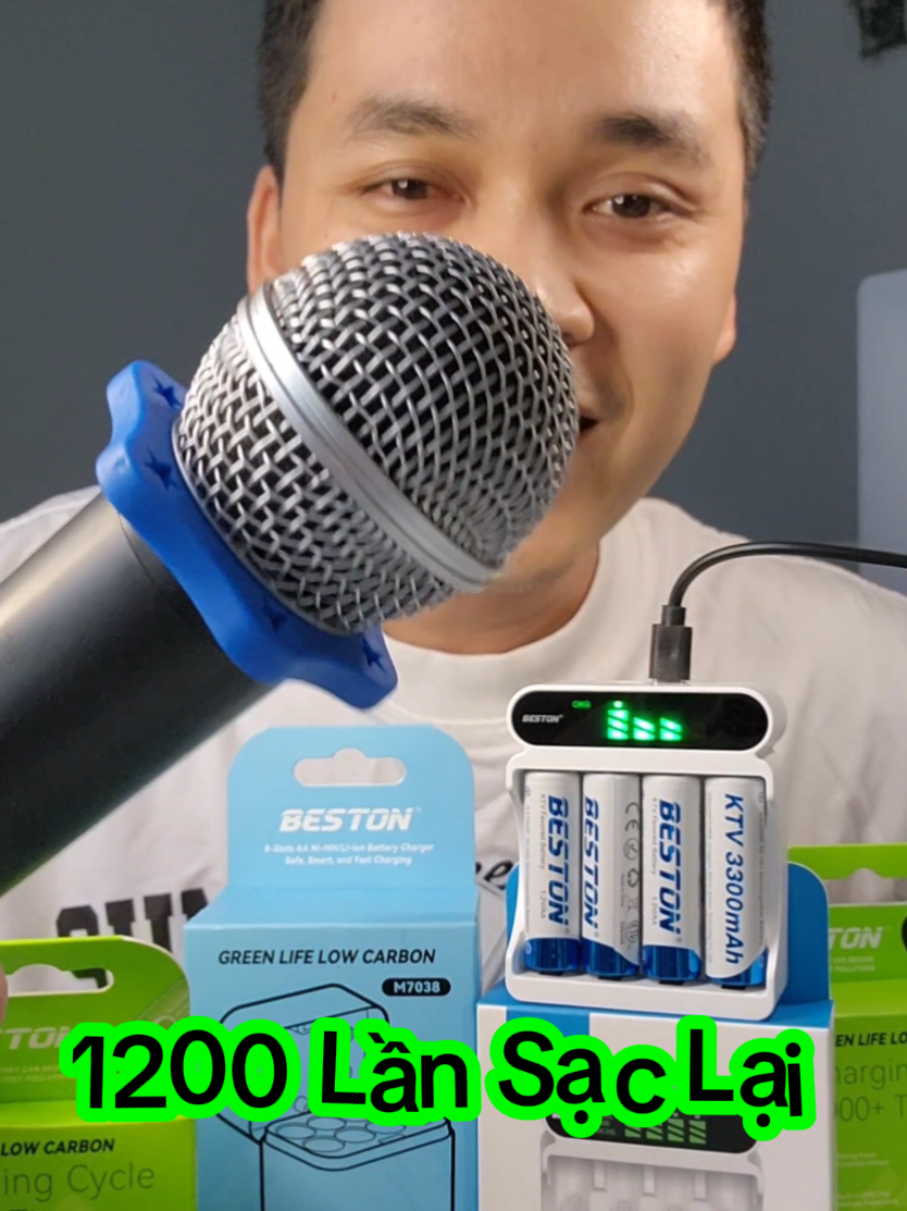 Bộ Sạc Pin Tiểu Và 4 Viên Pin Tiểu Beston #beston #pintieu #chiendichnhasangtao #cuocduanhasangtao #salegiuathang 