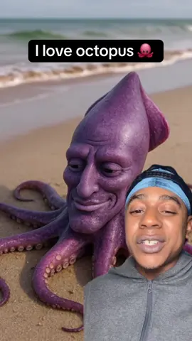 I love octopus #octopus yssn nino react to octopus on the beach 🐙 #comedytiktok #funny   #laugh kids comedy for tiktok #yssn_nino_ 