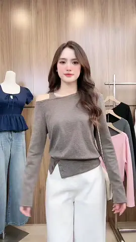 Đồ của shop xinh, mẫu càng xinh, áo lệch vai xinhhhh #xuhuongtiktok #aolen #fyp #viral 
