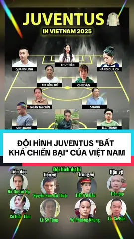 NÓNG: Đội hình JUVENTUS 2025 BẤT KHẢ CHIẾN BẠI CỦA VIỆT NAM. Quang Linh vlog, Thuỳ Tiên, Hằng Du Mục, Shark Bình, dj Ngân98, bình gold, Hải Sen, Đ.C.Thành, Hoàng Hường và còn nhiều cầu thủ dự bị rúng động khác khiến ai gặp cũng phải cúi đầu xin thua @Theanh28 New . #tinnong #quanglinhvlog #ngan98 #drama #xuhuongtiktok 