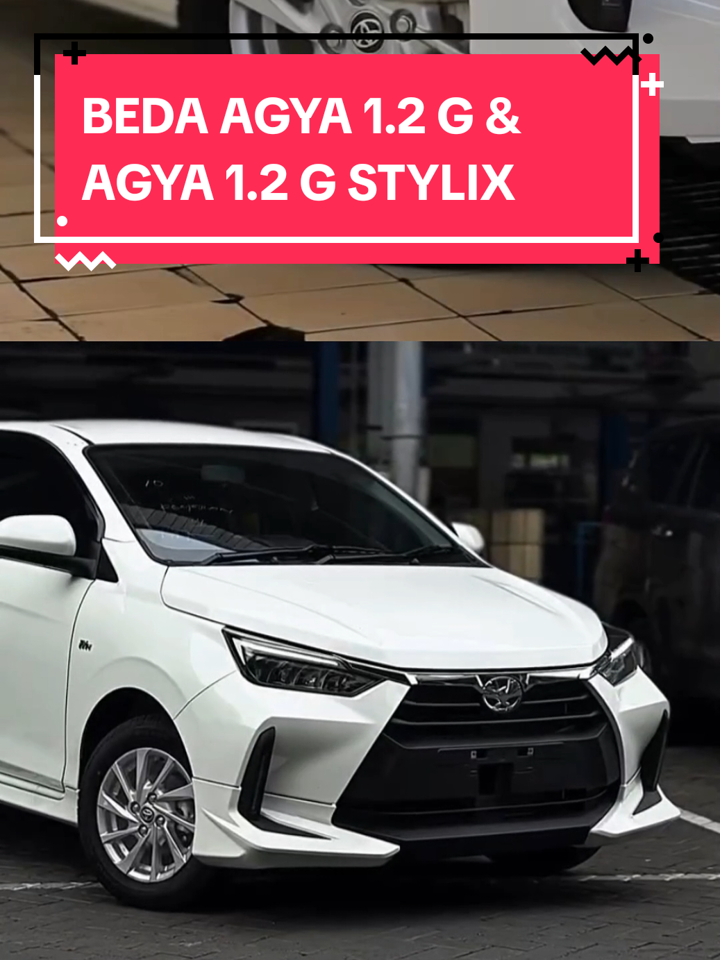 Perbedaan Agya 1.2 G & Agya 1.2 G Stylix terletak pada eksteriornya yg lebih sporty menggunakan : ✅ Front GR Aero mudguard ✅ Side Skirt Sensasi berkendara Agya Stylix lebih stylish dan sporty, dan tambahan aero kit nya membuat tampak lebih keren & percaya diri.  Harga On The Road Jatim : ◾️ Agya 1.2 G MT 196.700.000 ◾️ Agya 1.2 G CVT 213.000.000 ◾️ Agya 1.2 G CVT Stylix 216.700.000 #promotoyotajatim #salestoyotasurabaya #dealerresmitoyotasurabaya #promotoyotasurabaya #agyastylix 