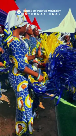 They joyfully rang their tambourines to honour the Lord.  This is the House of Power Ministry International, Agona Swedru branch, committed to uplifting the name of the living God through our praise and worship efforts...  God bless us all  Heaven oo. #viraltiktok #church #fyp #tambourine #hop 