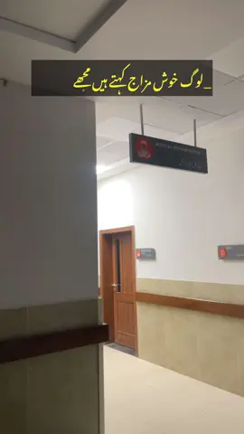 _لـوگ خـوش مـزاج کہتـے ہیـں مجھـے 