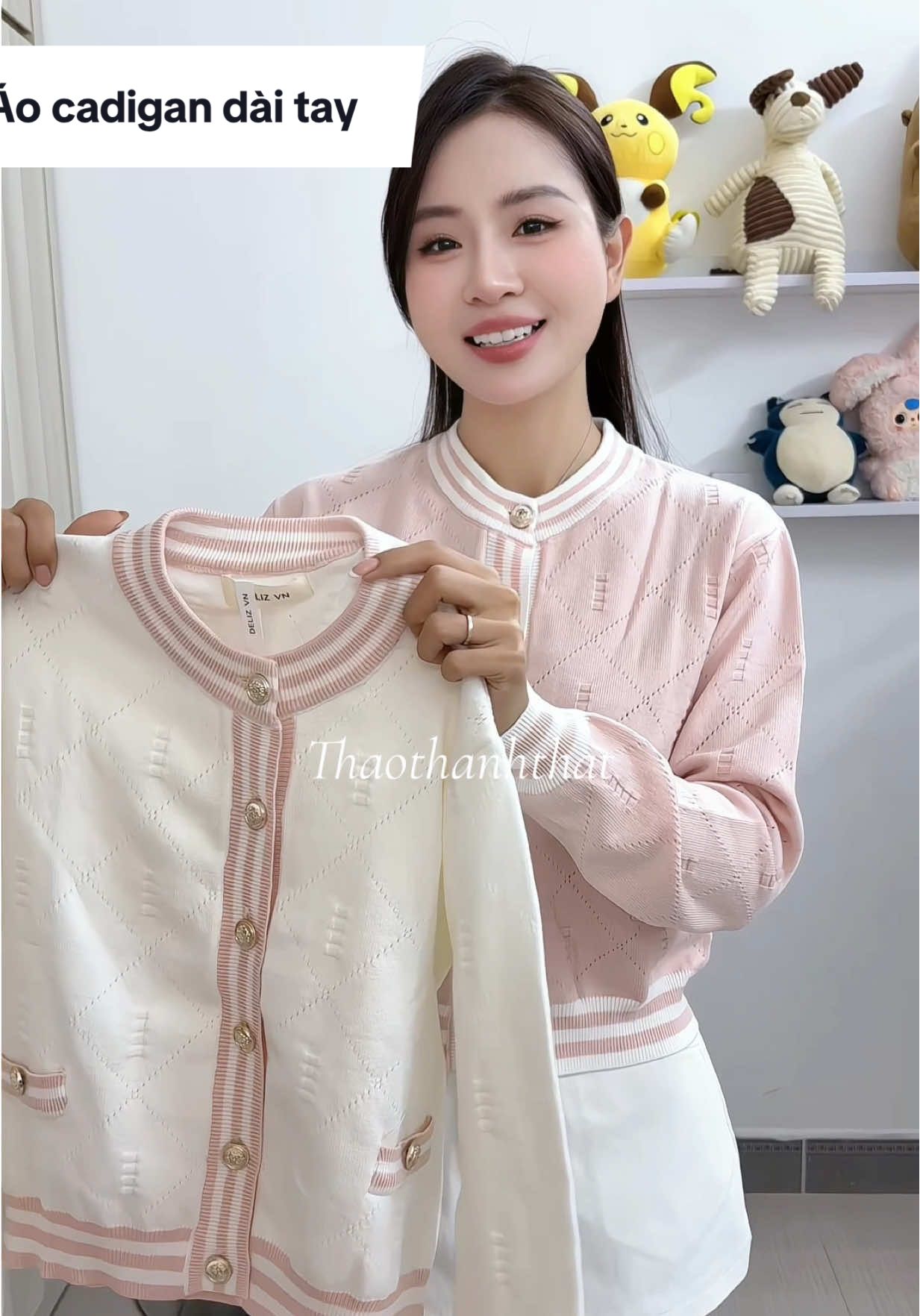 Áo len mềm mịn - dày dặn form gọn người #thaothanhthat99 #cadigan #aolennu #thoitrang #deliz 