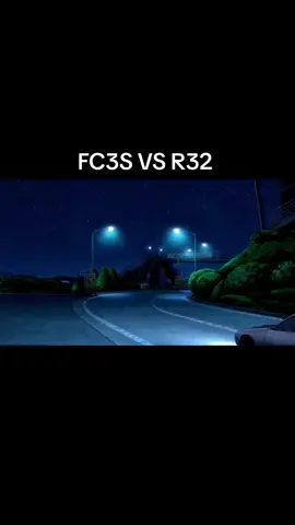 initial d rx7fc3s vs r32