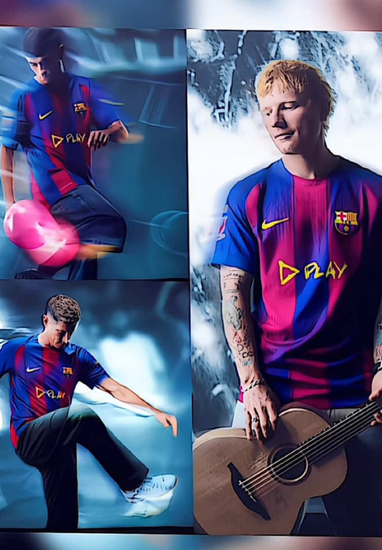 apakah di pake buat el clasico? cakep abis les😍💙❤️ #barcelona #edsheeran #spotify #viscabarca 
