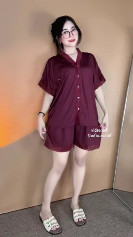 Rekomendasi oneset piyama baju tidur wanita bahan spandek jersey❣️ #oneset #bajutidur #piyama #piyamakekinian #bajutidurjumbo 