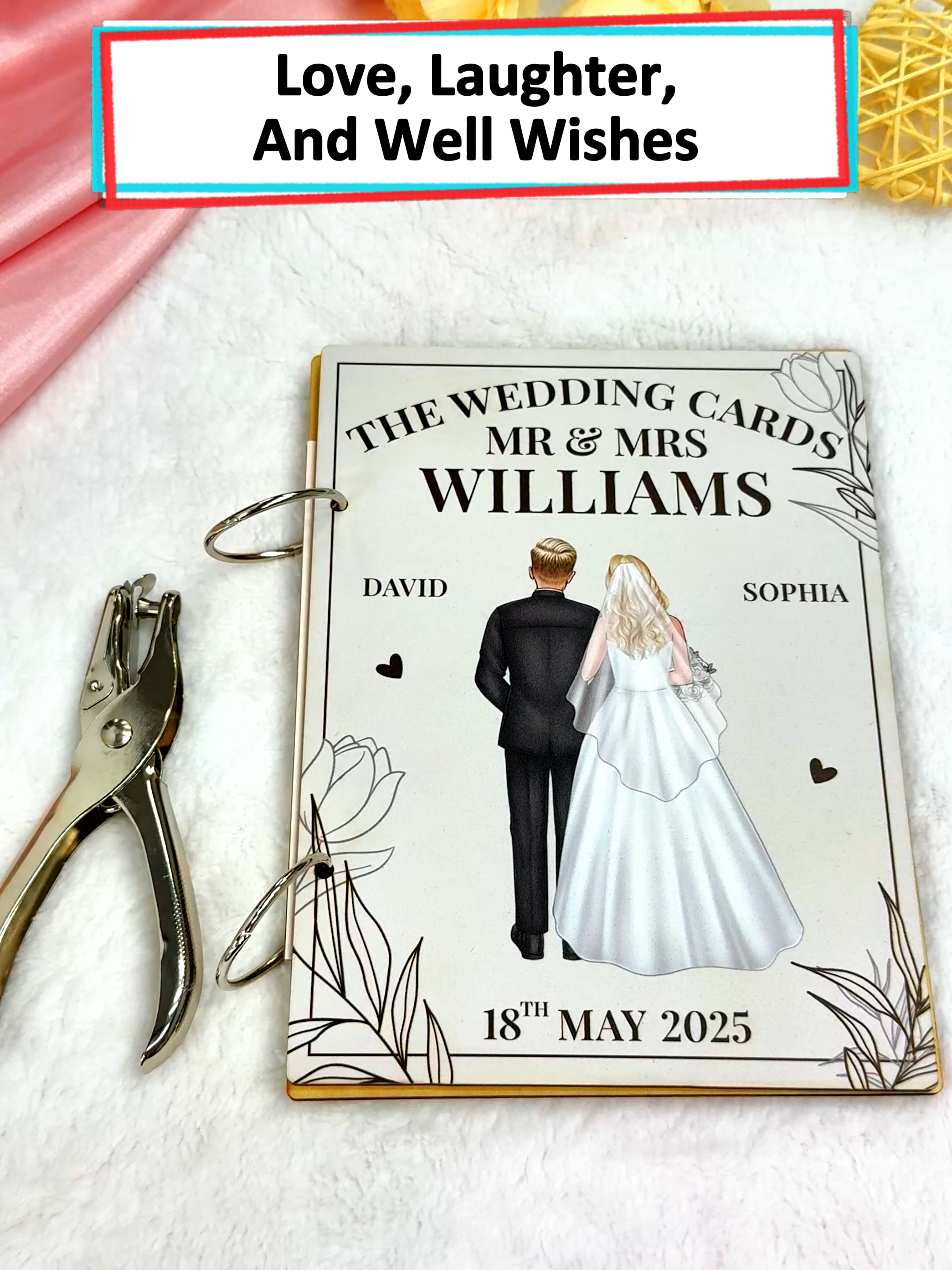 This card keeper holds all your wedding cards beautifully, keeping every love note and well wish safe forever  💌#wanderprints#personalized#gifts#wedding#giftforcouples