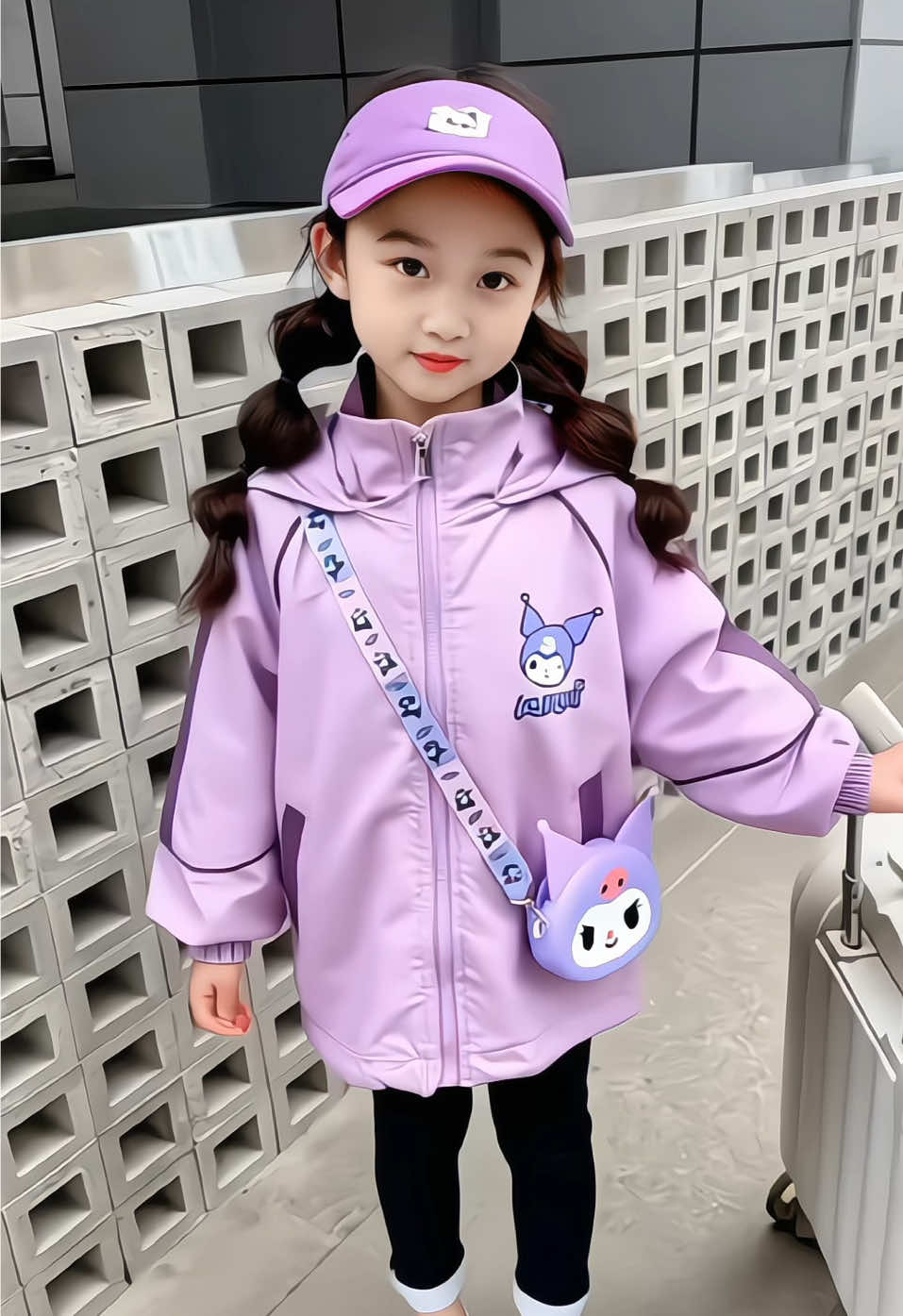 Áo Kuromi lót lưới, siêu cute baby đáng yêu cho bé gái.#thoitrangtreem #bothudongchobe #setxinhchobe #aokhoacchobe #bodaitaychobe 