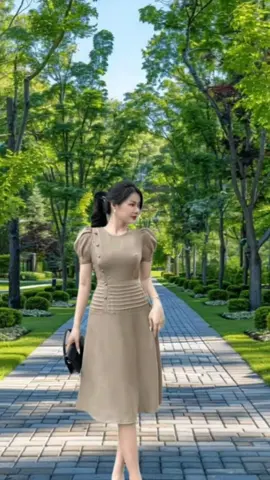 Đầm công sở mặc lịch sự, đẹp , xinh nè ce ơi ##dam #macdepmoingay #damxinh #damthietke #damcaocapquangchau #damcongso 