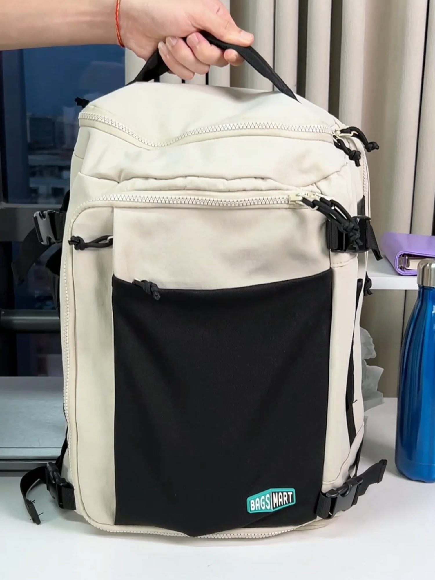 🎒 Pengalaman perjalanan baru! Beg galas besar serbaguna, ruang kasut & pakaian berasingan — perjalanan lebih teratur!#bagsmart #OOTDMalaysia #bagsmartmy #backbag #tiktokshop #fashiondesigner #travelbag #BegTravel #NewArrival