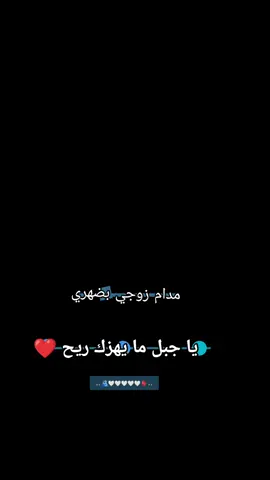 #مدام زوجي بضهري يا جبل ما يهزك ريح 😊#تصميم_فيديوهات🎶🎤🎬 