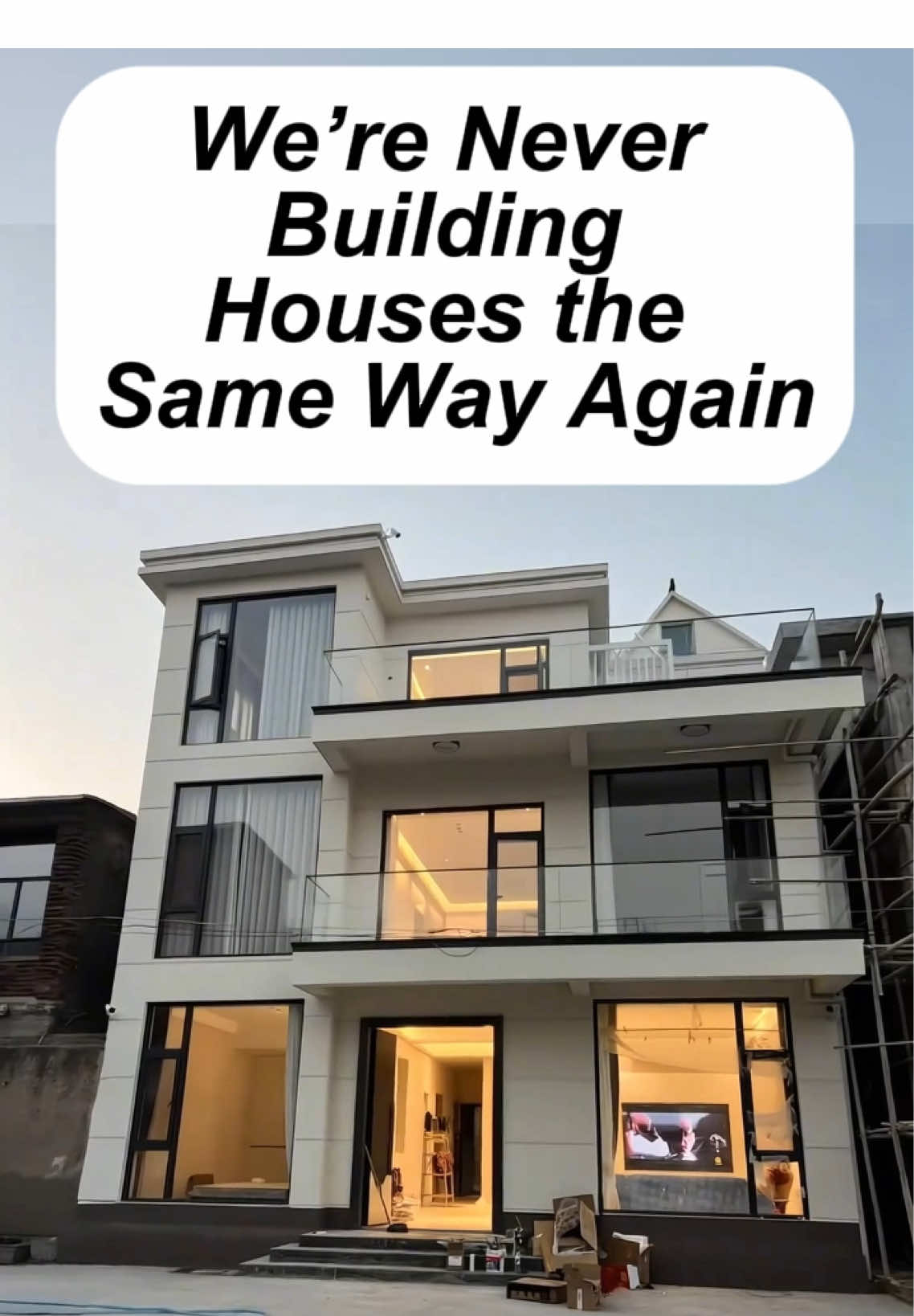 We’re Never Building Houses the Same Way Again.#SteelStructureVilla #PrefabHome #VillaConstruction #InternationalBuilding#Tiktok