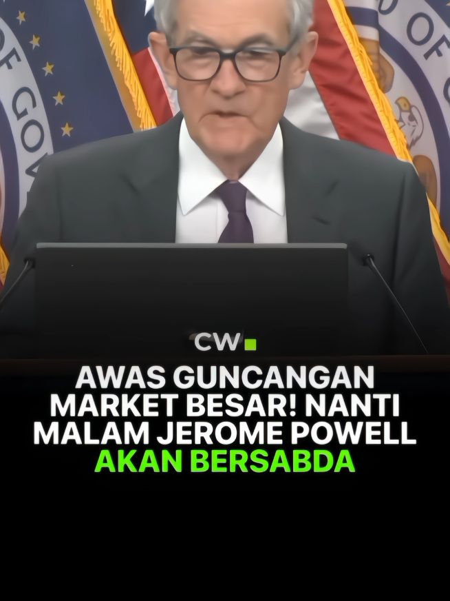 📢Jerome Powell akan kembali bersabda nanti malam! (14 Oktober 2025 Jam 23:20 WIB) #news #market #cryptowave #gabrielrey 