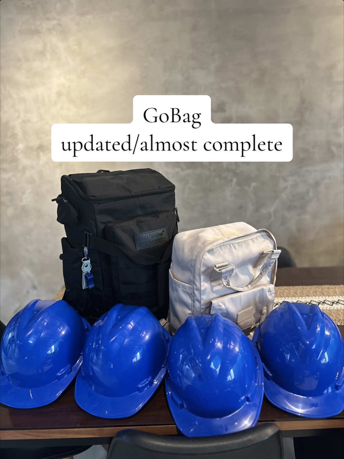 Updated version! May bag na ako unlike before na almost 4 bags ang nahanda ko kahit hindi pa complete ang laman! Ngayon I think complete na ito. As a mother of 2 ang daming kailangan dalhin. Hanggat maaari dinala ko lang talaga yung kailangan. *Kids 2 sets of clothes 4 muslin towels 2 pairs of socks 2 hooded towels Wet and dry wipes Cleansing spray from Tiny buds Diaper spray from moosegear Diaper Feeding bottle Bottle soap  Manual breast pump/bm bags Bath soap (pang amin na to lahat!) ceelin drops Ceelin chewables Tolak Angin bata *Parents 4 drifit shirts 2 airism pants 2 scarfs Disposable undies Sanitary pads/liner *Hygiene Soap Bath soap Alcohol Bottles soap Off lotion Sunscreen Cottonbuds Stick ons (cottoncare and happy noz) Liquid detergent (unilove) *Meds Bioflu Bigesic Erceflora Medicol Diatabs Plasil Bonamine Bandaid Gauze/tape Berroca Hegerbaby bath soak Vitalyte *utensils Paper plates Cups (wala yung bote nalang namin) Spoon and fork / chopsticks Scissors Matches *Food Arrozcaldo na naka sachet De lata paella (para with rice na) Nag pack ako ng oatmeals and malunggay Tuna Skyflakes Oatmeal cookies Chochomucho Cookies/cuppies (kids) Candies Nuts (sugo mura pa) Powdered milk Water *extras Cable tie Tali (yung sa res ribbon hehehe baka need eh) Floaters 🥲 Plastic labo Garbage bag Flashlights Umbrella Pamaypay Whistle Hardhat *important docs Passports  Marriage contract Birth cert Nawa ay hindi natin ito magamit dahil sa sakuna ❤️ bagkus dahil kakailanganin natin ito sa bahay 💖 Magdasal, maging handa! 🥹 ang ganda nitong bag na nabili ko! Magagamit namin itong mag anak para mag LEISURE TRAVEL! Ameeeen!!!!! Lord itinataas namin lahat ng takot at pangamba. Mag titiwala kami palagi Sayo!  #GoBag #tiktok #fyp #foryou #foryoupage 