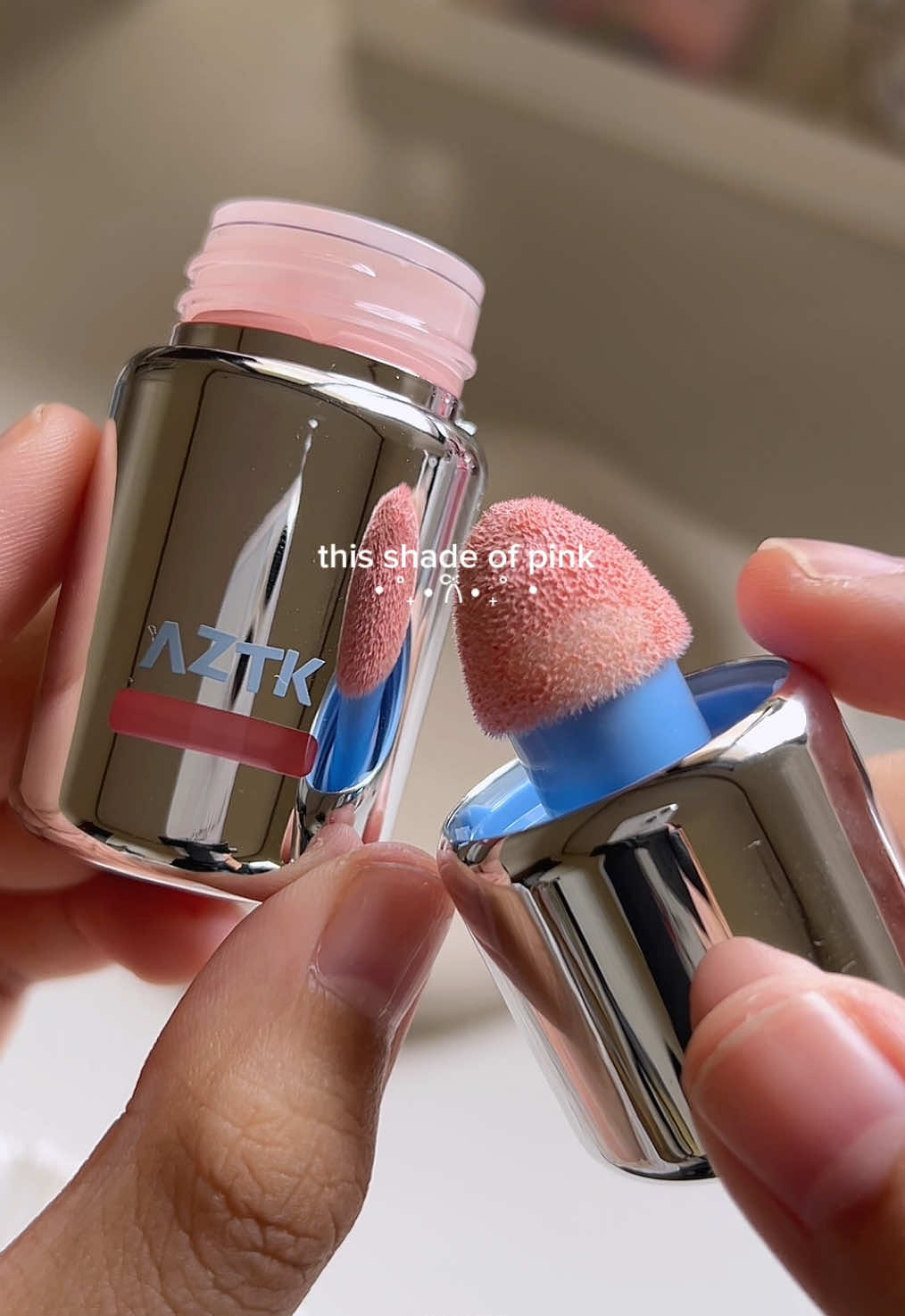 forever in love with this pink blush from aztk 🩷 🏷️ @aztk.cosmetic #aztk #blush #cooltone #budolfinds #makeup 