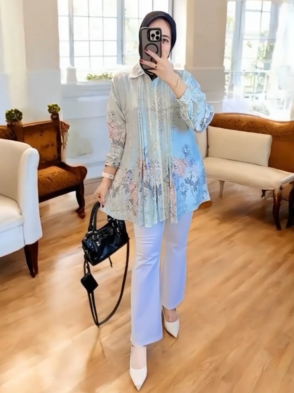 EXTU HERITAGE - Meysa Blouse Silky Motif Elegan Busui Friendly | Blouse Wanita Adem Fit to XL - 511384, 511511, 611339, 511591, 511603, 611379, 511630, 611392 #meysablouse #blouse #blousewanita #blousesilky #busuifriendly 