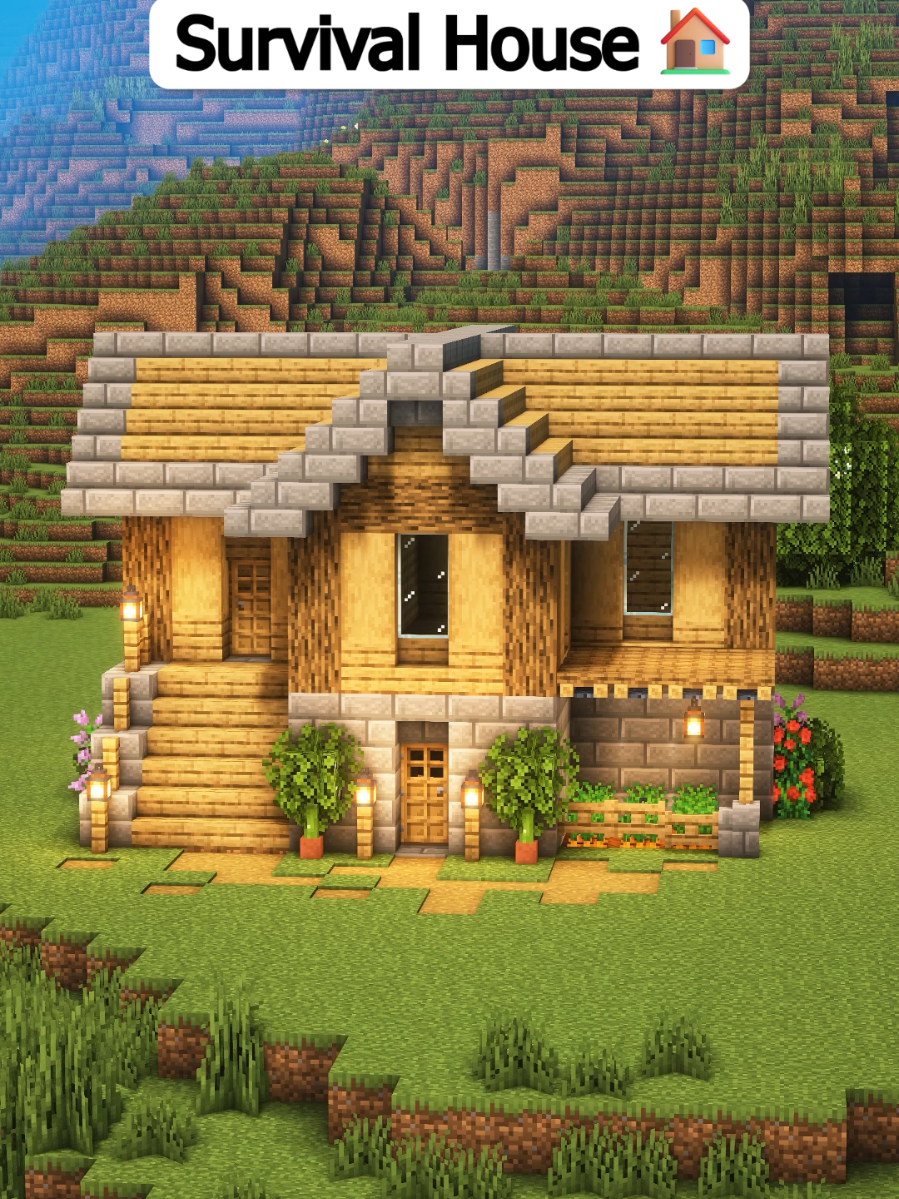 Minecraft Simple Survival House 🏠 #Minecraft 