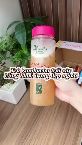 Uống ngon lắm mấy bà thơm đậm vị trái cây nha #kombucha #trakombucha #tratraicay #healthy #anuong 