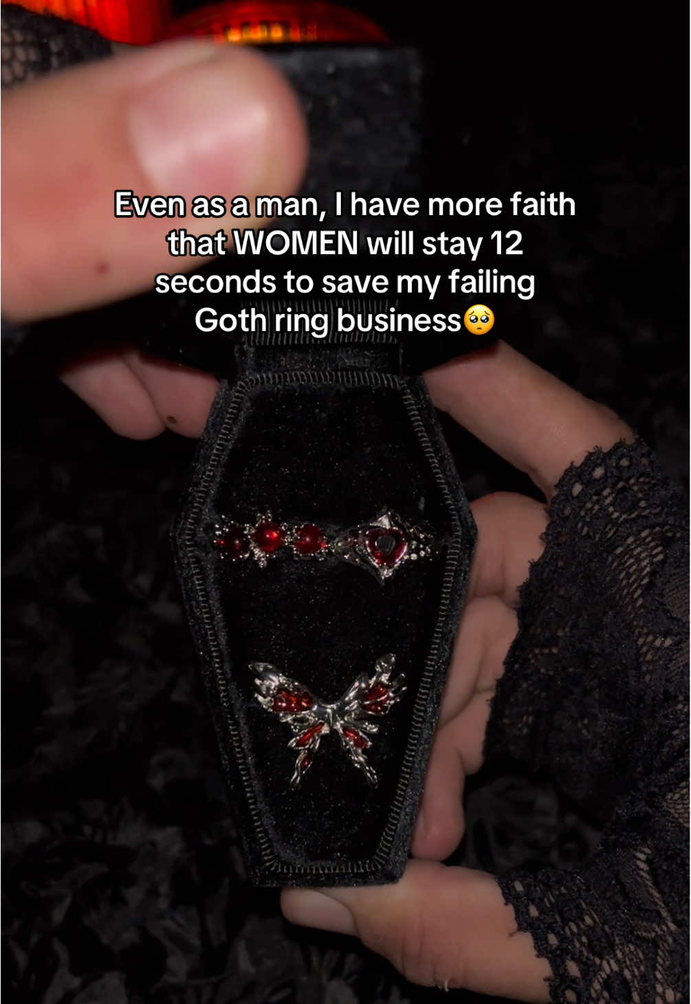 What do you think of them?🖤🥹 #rings #handmade #goth #jewelry 