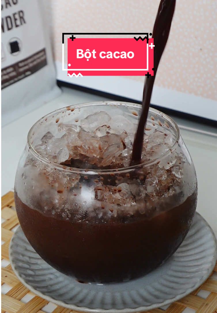 Bữa nào thấy không tập trung, buồn miệng thì múc cacao ra pha liền 1 ly cacao sữa đá uống  cho đã | Bột Cacao | Nhân check #review #nhancheck 