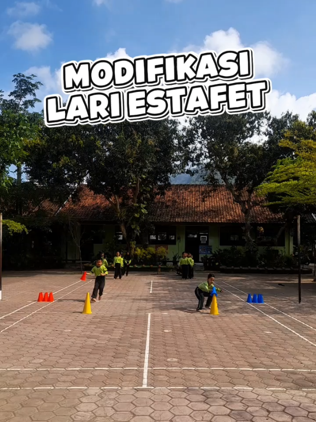 Permainan modifikasi lari estafet  #permainanseru #pjok #pjoksd #fyp #viral 