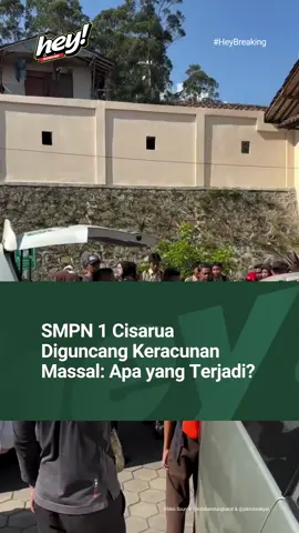 Kejadian mengejutkan terjadi di SMPN 1 Cisarua, Bandung Barat. Puluhan siswa mengalami keracunan setelah mengonsumsi menu MBG. Daging ayam berbau diduga menjadi penyebab utama. Pihak berwenang tengah melakukan penyelidikan.  🎥: @infobandungbarat @pikiranrakyat  #HeyBandung #UrangBandung #NgawangkongHeula #KeracunanMBG #SMPN1Cisarua 