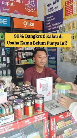 Agar transaksi lancar gak banyak drama pakai QRIS @instaqris  #instaqris #bisnisanakmuda #konter #warung 