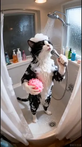 🎤🐱 歌って踊るネコちゃん登場！アイドル並みの可愛さ💫 #猫 #AI動画 #ダンス #かわいい #癒し