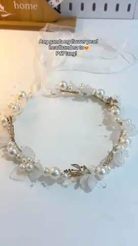 Flower Pearl Headband for Kids! Perfect for any occasions❤️ #flowerpearlheadband #bridalcrown #headbandforkids #pearlheadband #kidshairaccessories 