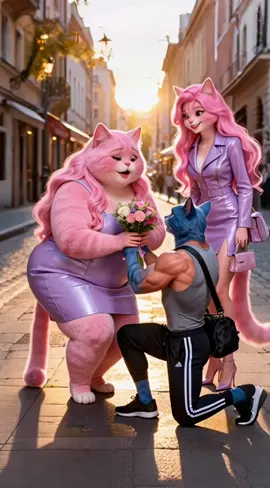 My best friend’s jealousy#tik #tiktok #usa #fyp #animals #Ai #shorts #cat #fypシ 