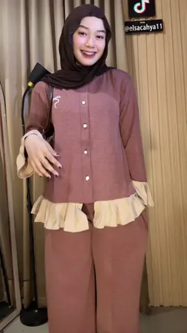 Warnanya bikin seger🥰😍#ootdhijab #fypシ゚ #affiliate #outfitideas #oneset 