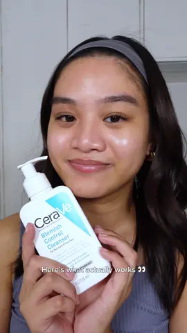 Gentle on my skin ✨ tough on breakouts! 💢 Here’s why the CeraVe Blemish Control Cleanser is the best acne fighter 🥊 @CeraVe #CeravePH #ClearItLikeADerm 