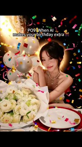 When AI makes your birthday extra 🎊 #hypic #hypicpioneer #AIeditor #birthdayphoto #fyp