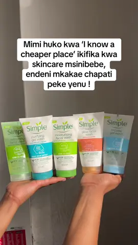 Variety of Simple cleansers available in stock. Do you know which one is suitable for your face? Here is a guide:  Which is your cleanser bff?  ✨Dry skin ? Use the simple moisturizing wash for 1200 ✨Normal skin or combination skin? Use the simple refreshing wash for 1200 ✨Oily and acne prone? Use the simple purifying gel wash for 1300 ✨Normal to dry skin? Quench your skin with micellar gel wash for Ksh 1200 ✨Dull skin? Protect and glow with the vitamin C simple wash for Ksh 1500 📲Call/SMS/Whatsapp 0729980577 or send a DM 📍We are located at Iconic Business Plaza along Moi Avenue Between Sawa Mall and Sasa Mall in Nairobi CBD third floor shop no T3 📩We deliver countrywide same day delivery