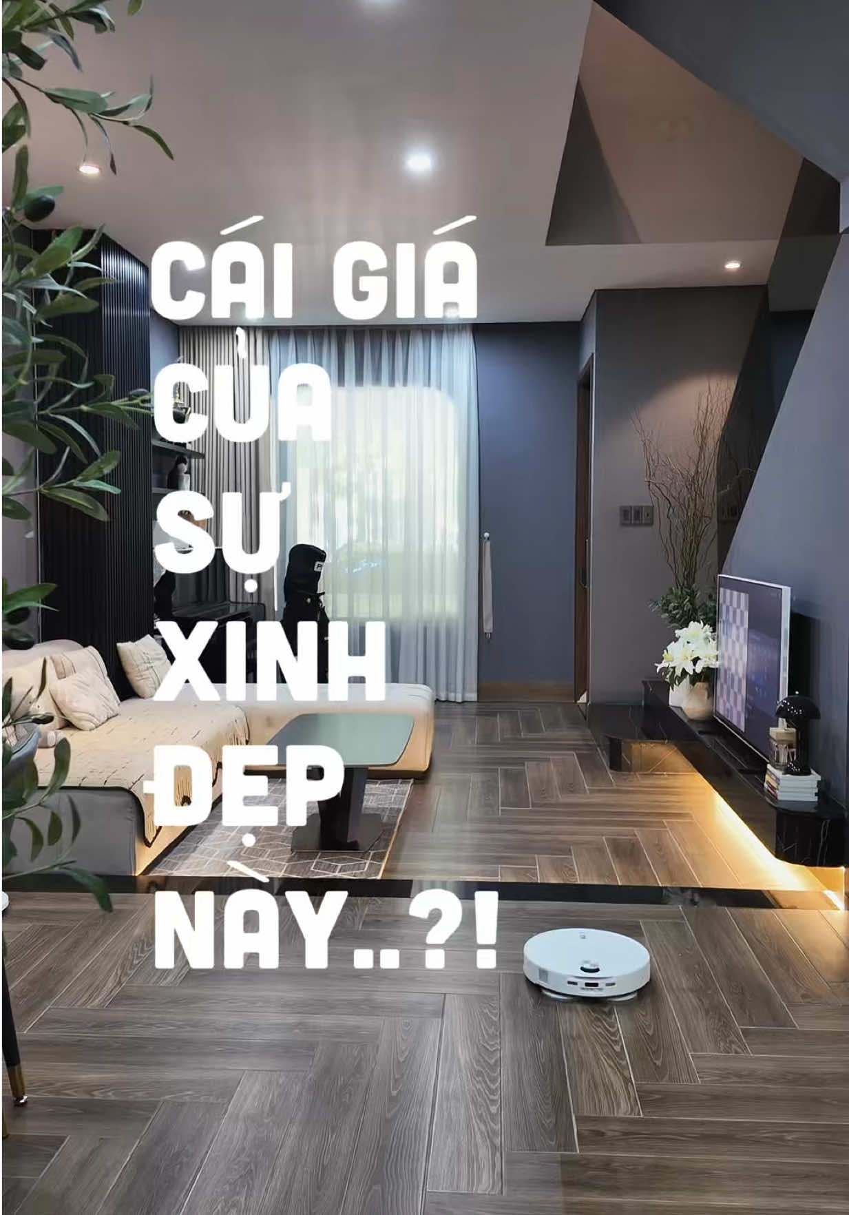 Cái giá của sự xinh đẹp - phòng khách bếp nhà tuii..🏠✨ #momitrendii#homedecor#nhadep#xaynha#sofa 