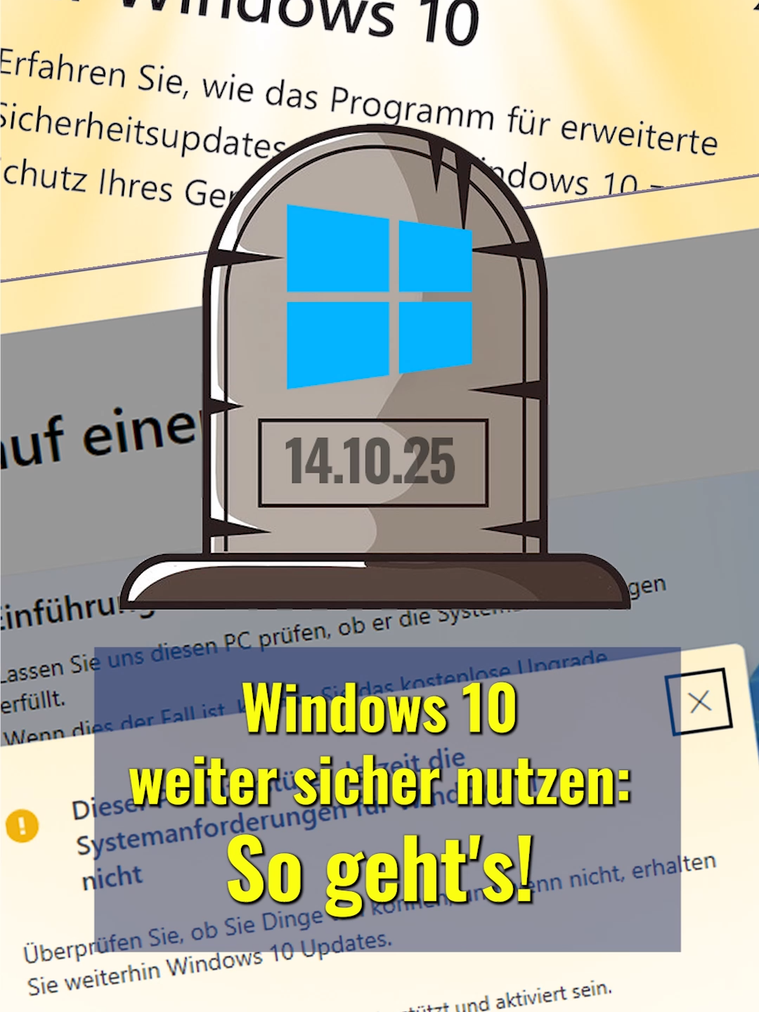 Windows 10 lebt weiter – so bekommst du Gratis-Updates! 💾 #windows10 #esu #windowsesu #windows10freeupdates #freewindows10updates #windows10end