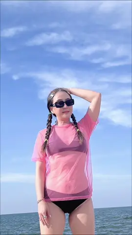 วันอังคารสีชมพู 🎀💓💗💖🩷🌊☁️ #เทึ่ยวทะเล #ชิลริมเล #ชะอำ #หัวหิน #tiktokพาเที่ยว 