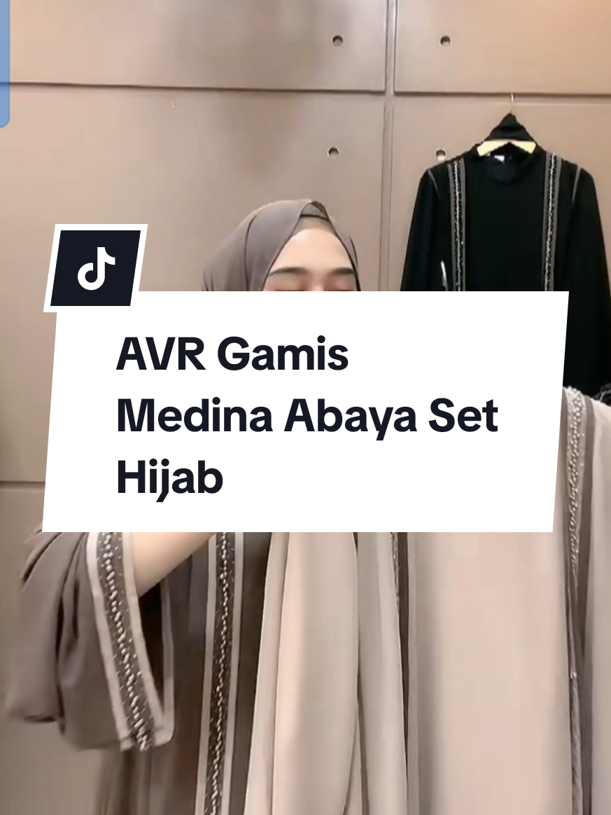 AVR Gamis Medina Abaya Set Hijab #abaya #dress #gamis #fyppppppppppppppppppppppp #promomakan1010 