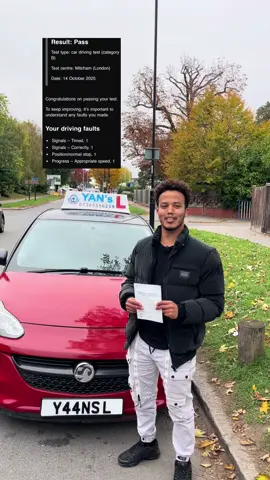 Congratulations to mr Noredin for passing his driving test today🚗.          #drivingtest #yansdriving #southlondon #ukhabeshatiktok🇪🇹🇪🇷 #croydon 