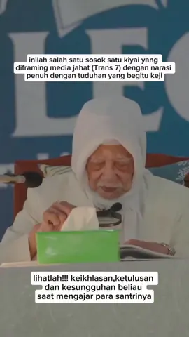 segitunya mereka memberitakan fitnahan untuk ulama2🥹🥹🥹 #boikottranstv  #boikottrans7