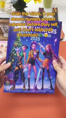 K-Pop fans, this one's for you❤ The K-Pop Demon Hunters Advent Calendar is packed with 24 surprise keychains inspired by the movie's fierce girl-power energy! Each day' s unboxing feels like opening a brand-new fandom moment💝 #kpopdemonhunters #sajaboys #huntrix #kpopdemonhunter #huntress 