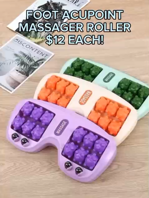 Foot Acupoint Massager Roller - INSTOCK! $12 Each! Soothe tired feet and relieve pressure with this Foot Acupoint Massager Roller. Designed to target reflexology points to improve circulation and reduce fatigue. Size: 28.5 × 14cm Colours available: Purple and Green FREE DELIVERY NATIONWIDE for purchases of $30 and above from us. Message us at +673 8623969 to get yours now! ✉#Brunei #bruneifyp #fypbrunei #bruneitiktok #FYP #brunei #fyp