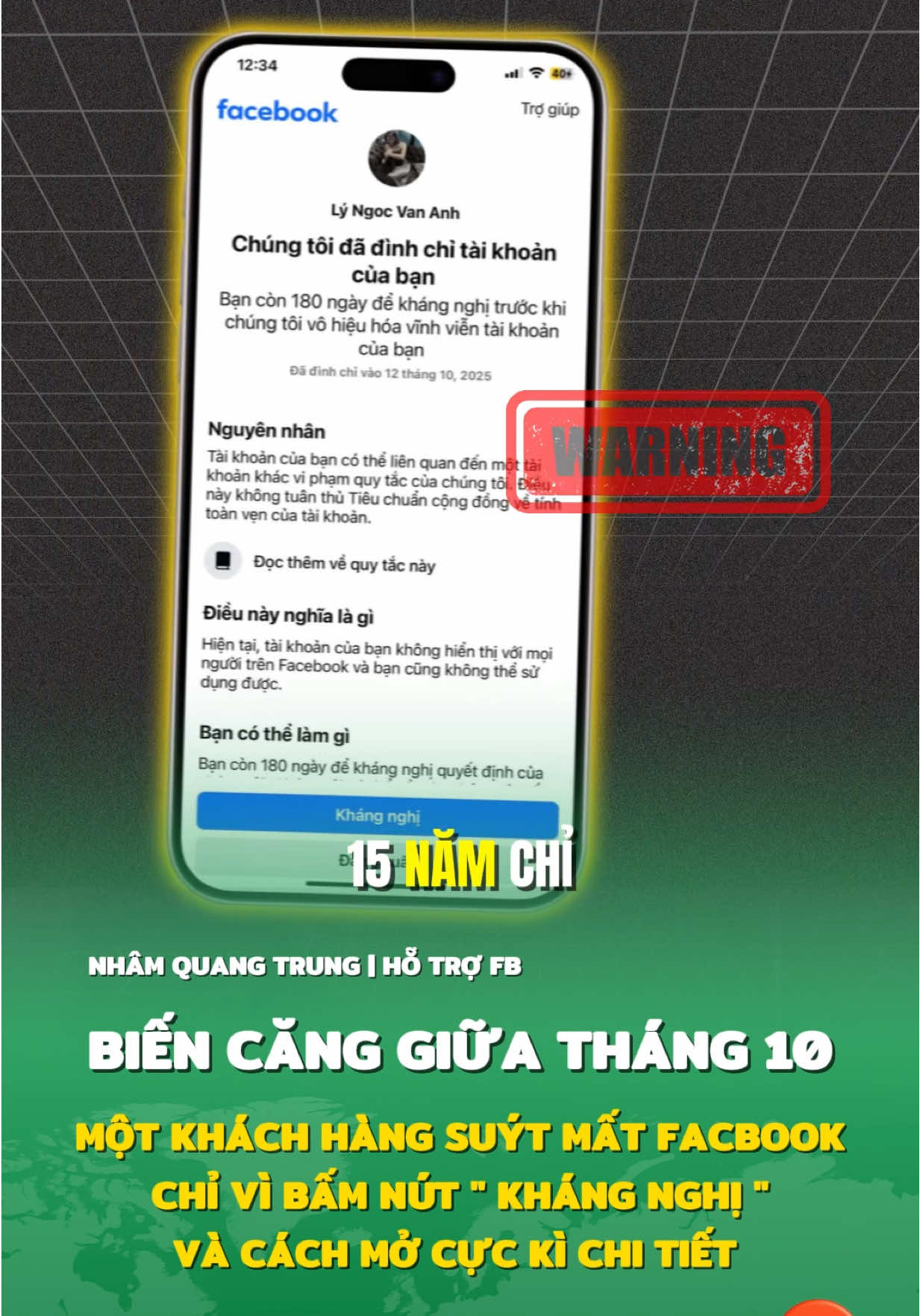 Biến Căng Giữa Tháng 10: Hàng Loạt Tài Khoản Facebook Bị Đình Chỉ 180 Ngày Và Cách Mở Đơn Giản #mokhoafacebook #mokhoa282 #dinhchi180ngay #thanhcongnghe #thuthuatfacebook