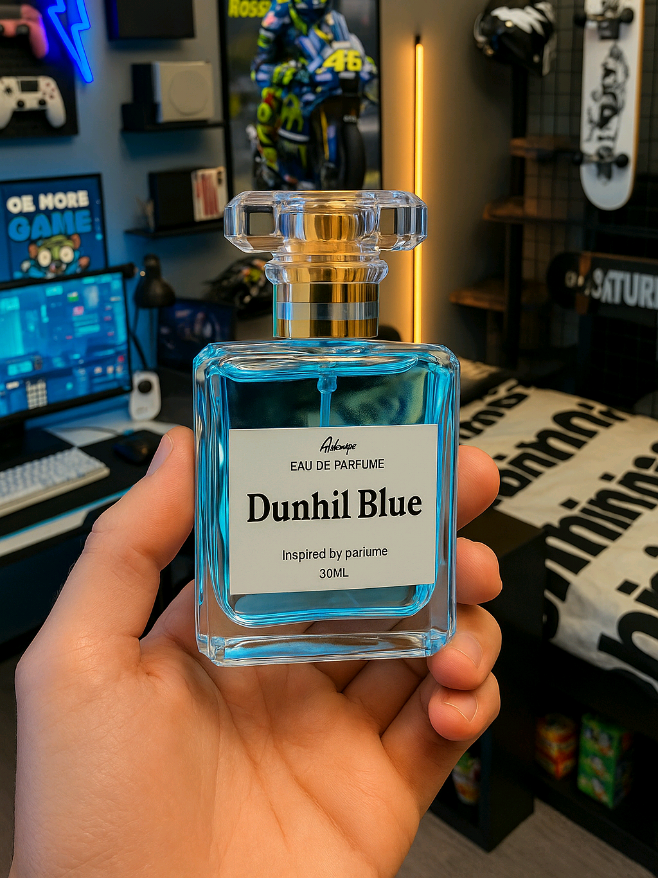 💧Kesegaran yang elegan dalam setiap semprotan. Dunhil Blue — wangi maskulin yang bikin percaya diri di setiap momen. ✨ #DunhilBlue #ParfumPria #WangiElegan #FreshVibes #DailyFragrance 