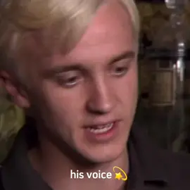 His voice💫💗 #tomfelton #dracomalfoy #harrypotter #viral 
