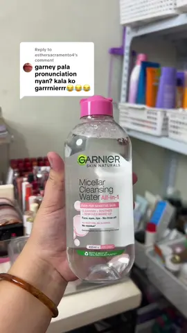 Replying to @esthersacramento4 #garniermicellarwater #garniermicellarcleansingwater #garniercleansingwater 